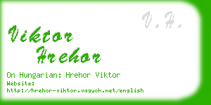 viktor hrehor business card